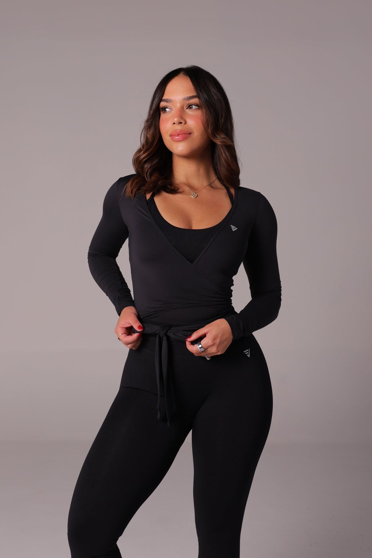 Black wrap top
