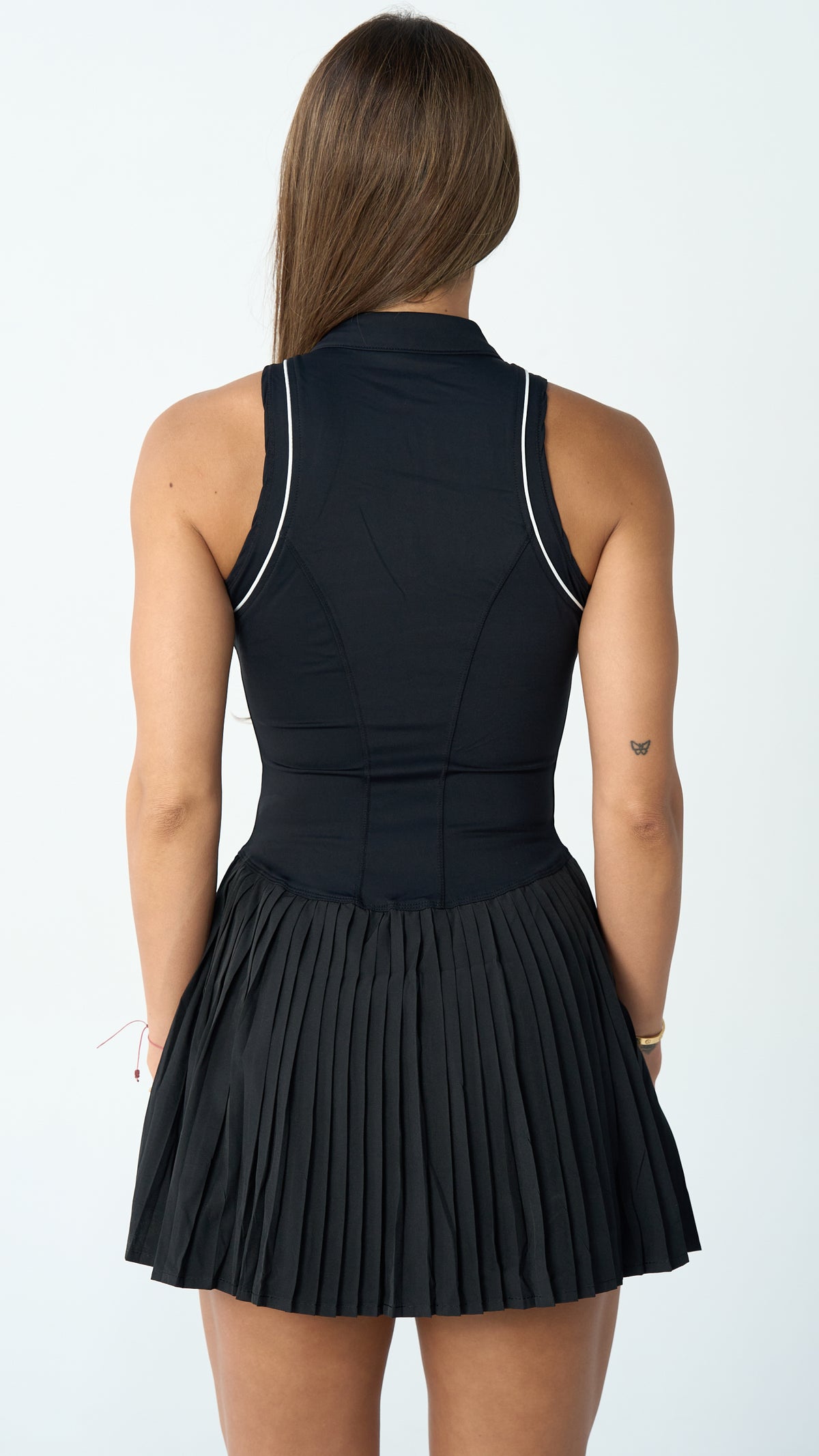 Tennis Dress – Black, Women's Athletic Dress