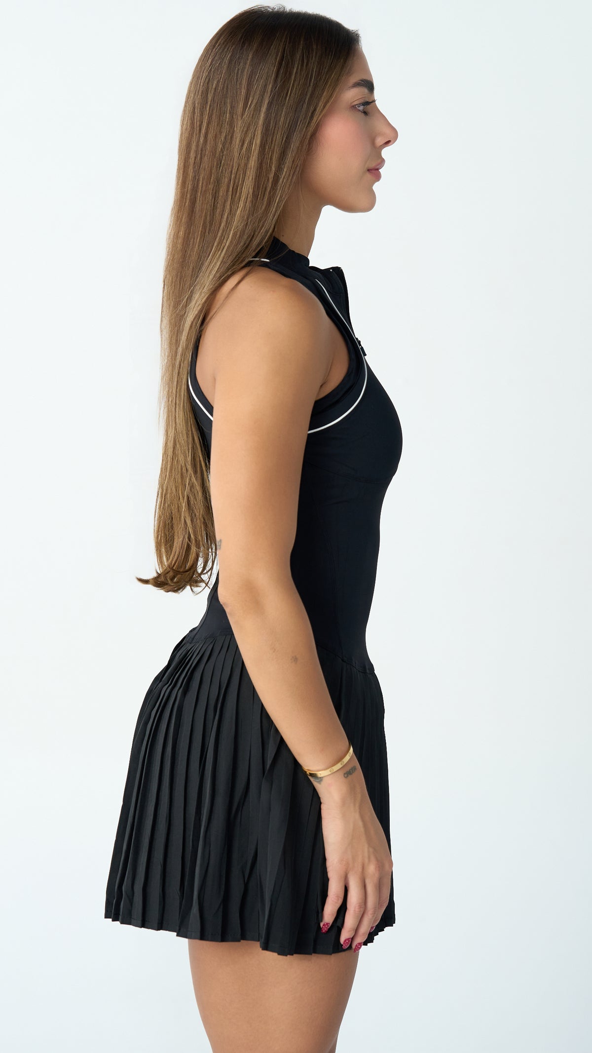 Tennis Dress – Black, Women's Athletic Dress