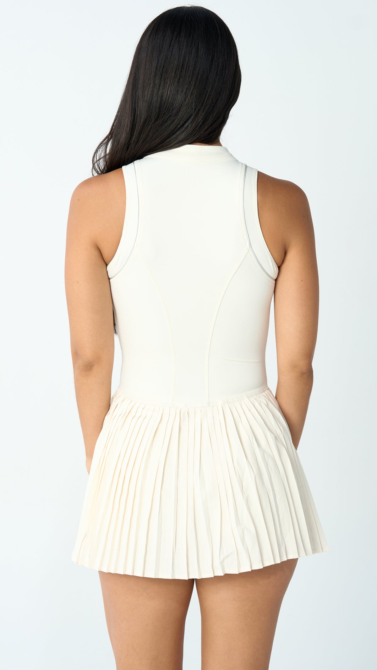 Tennis Dress – Cream, Women's Athletic Dress